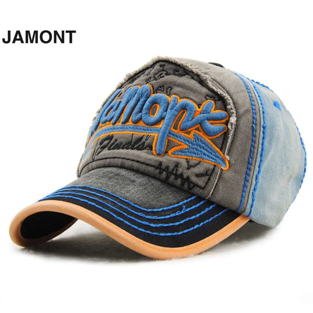 

JAMONT Women Men Letter Embroidery Baseball Caps Contrast Color Leisure Unisex Thin Cotton Baseball Cap Hats 2017 New Arrival