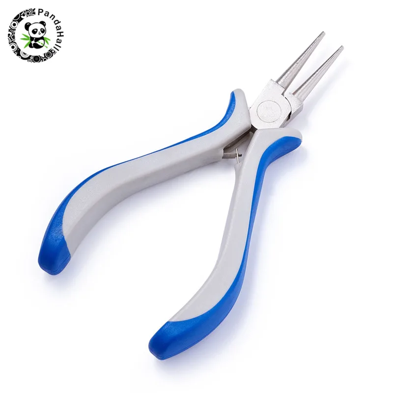 

Pandahall Carbon-Hardened Steel Jewelry Pliers Flat Nose Round Nose Pliers Tools For Jewelry Making DIY Equipments 5.8cmx12.5cm