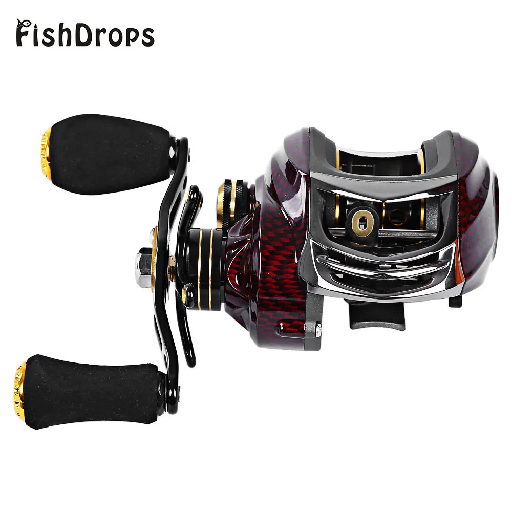 

Fishdrops BC150 18 Ball Bearings 6.3:1 Fishing Reel Ocean River Left Right Hand Bait Casting Fishing Reel Pesca Baitcasting Reel