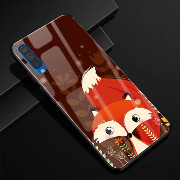 26 K 6,4 ''для samsung Galaxy A50 чехол A 50 стекло Funda жесткий чехол для samsung Galaxy A50 мягкая рамка A 50 закаленное - Цвет: 26