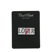 Loser Club Lover нашивки поп-культура забавные вышитые железные Значки для одежды одежда рюкзак джинсы футболка креативный
