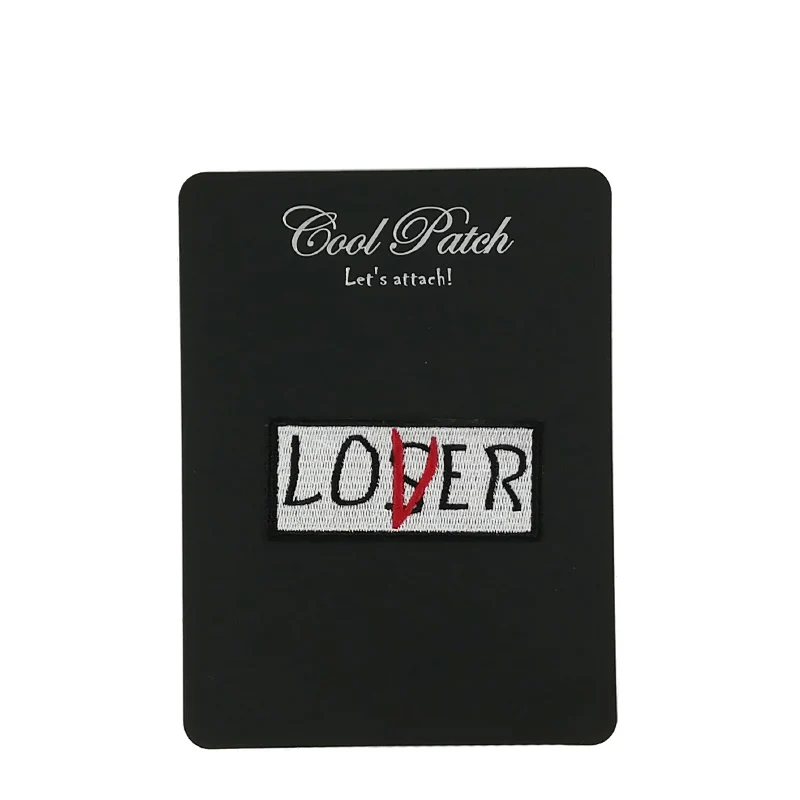 

Loser Club Lover patches Pop culture funny fun Embroidered iron on badge for clothing clothes backpack jeans t-shirt creative