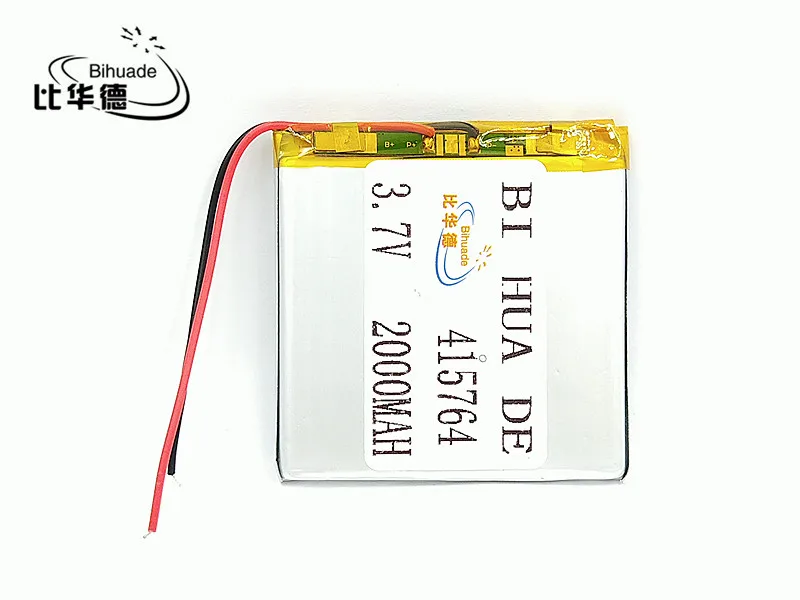 Ли-по! 3,7 V 2000 mah 415764 полимерный литий-литиевый литий-Po аккумулятор для gps DVD, PAD Электронная книга планшет Дополнительный внешний аккумулятор