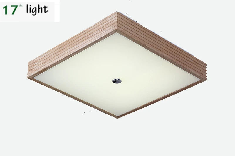 Oak surface ceilling mounted nordic LED for living room bedroom square