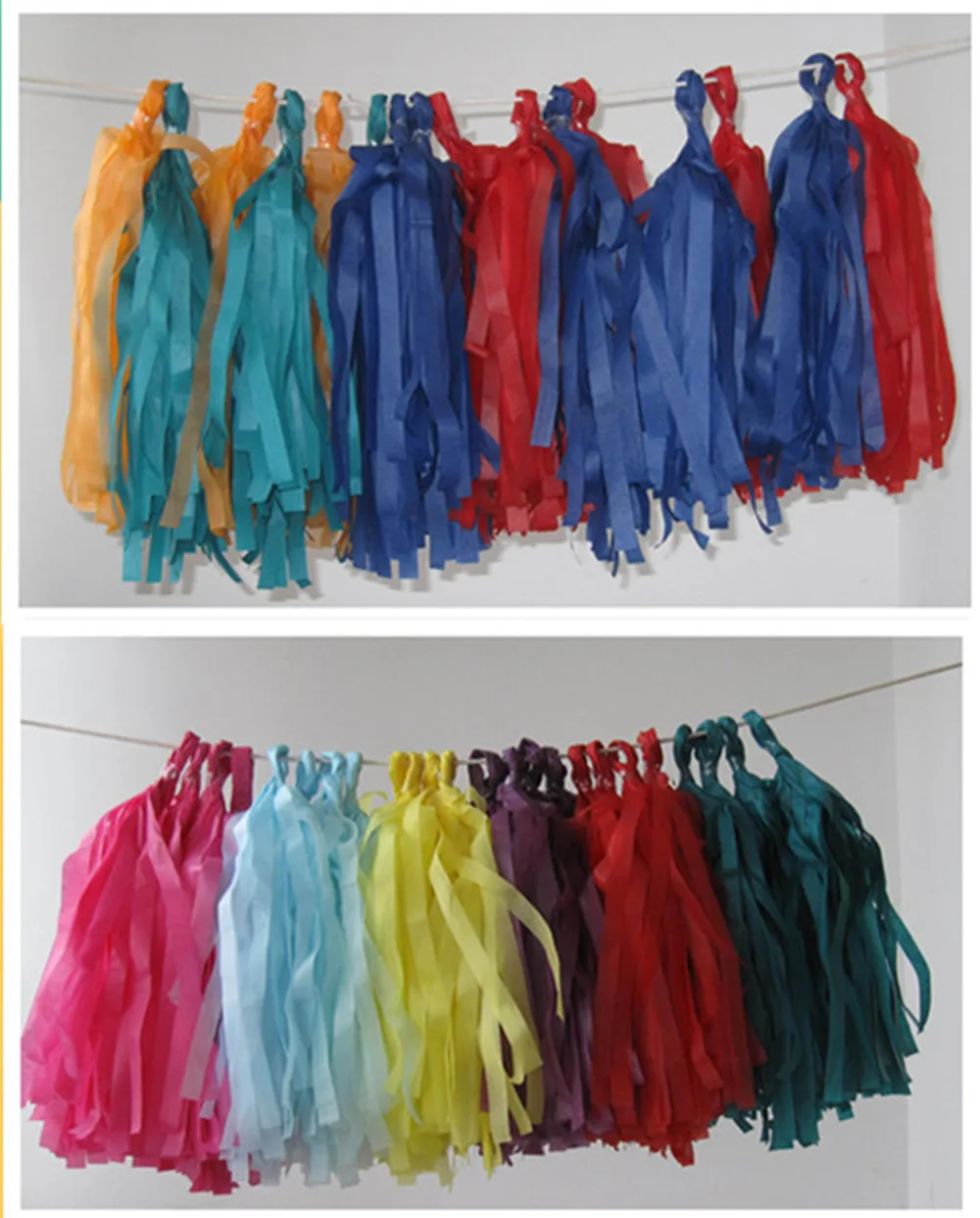 

10pcs(one package)paper tassel garland 35cm,25cm length, 25cm,12cm width garland