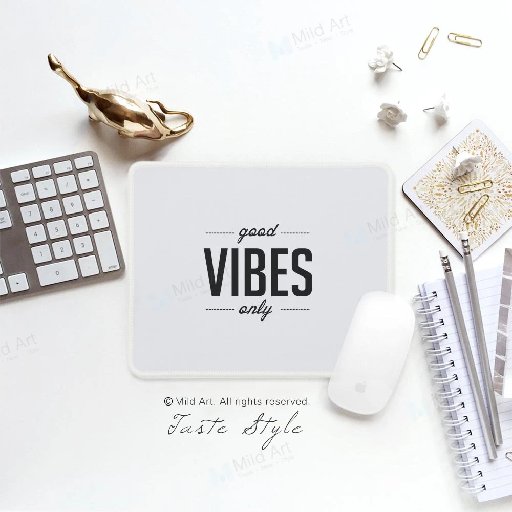 

Nordic Style Black White Good Quotes Art Design Prints Personalized Creative Gifts PC Desk Laptop Gaming Computer Mouse Pad Mats