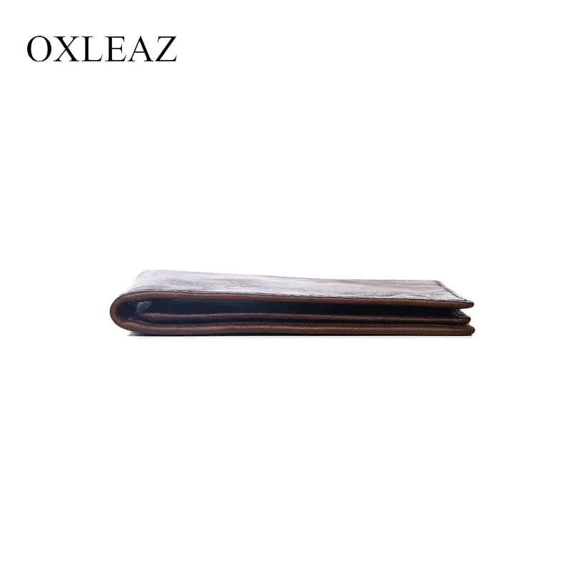 OXLEAZ тонкий держатель для карт кошелек 7 слотов мужской натуральная кожа защита