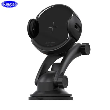 

Auto Clamp Car Wireless Charger Riggler 15W Fast Charging Holder for Iphone11 XS MAX XR XS X 8 Plus Samsung S10+ S9 S8 Note9