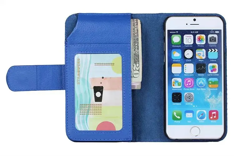 Wallet Leather With Card Holders+Cash Slot Phone Case for Apple iPhone 6 plus | Мобильные телефоны и аксессуары