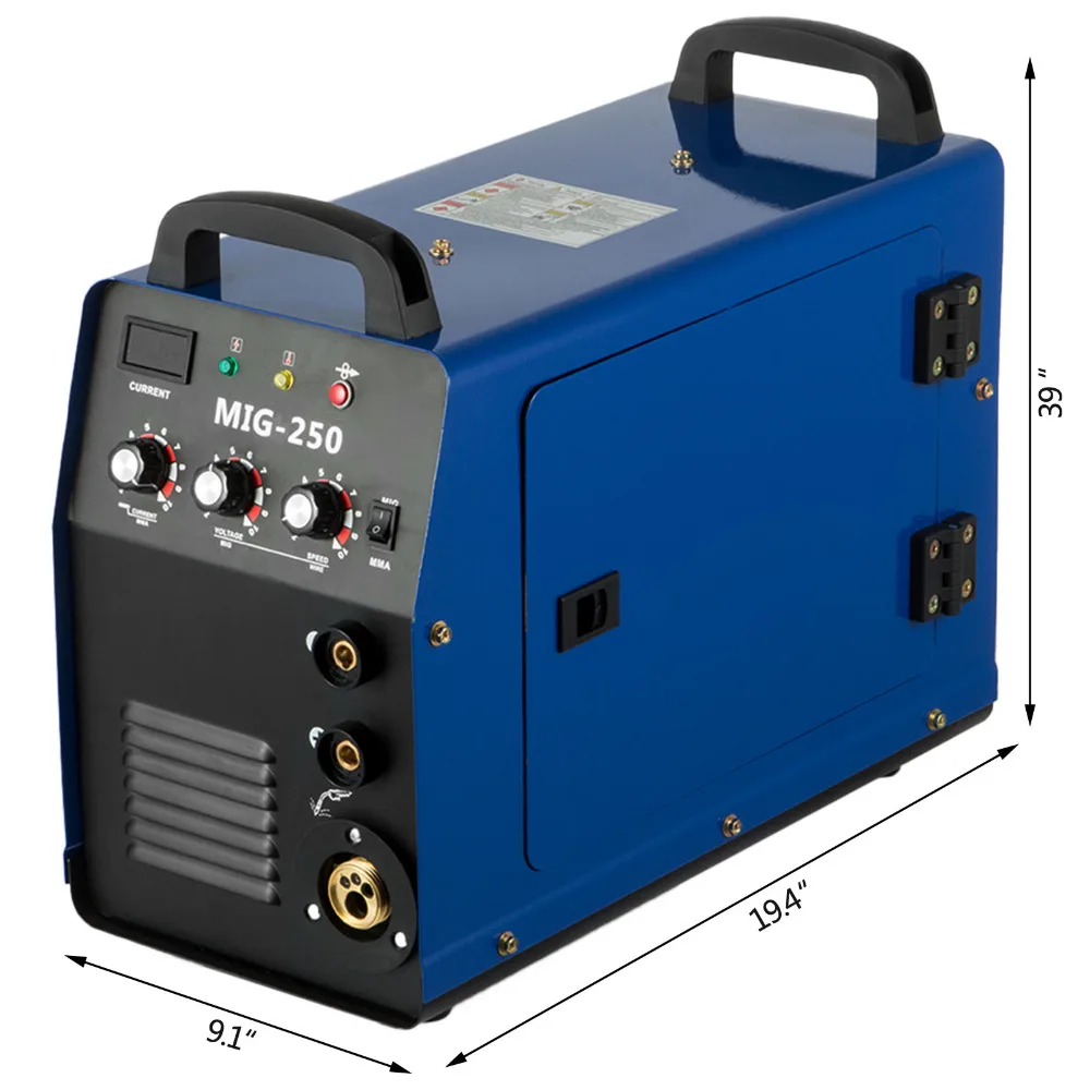 MIG Schweißer Inverter Gas/Gaslose MMA 3-in-1 IGBT 230 v 250 Amp DC Maschine MIG Schweißer Inverter Gas/Gaslose MMA 3-in-1 IGBT 230 v 250 Amp DC Maschine