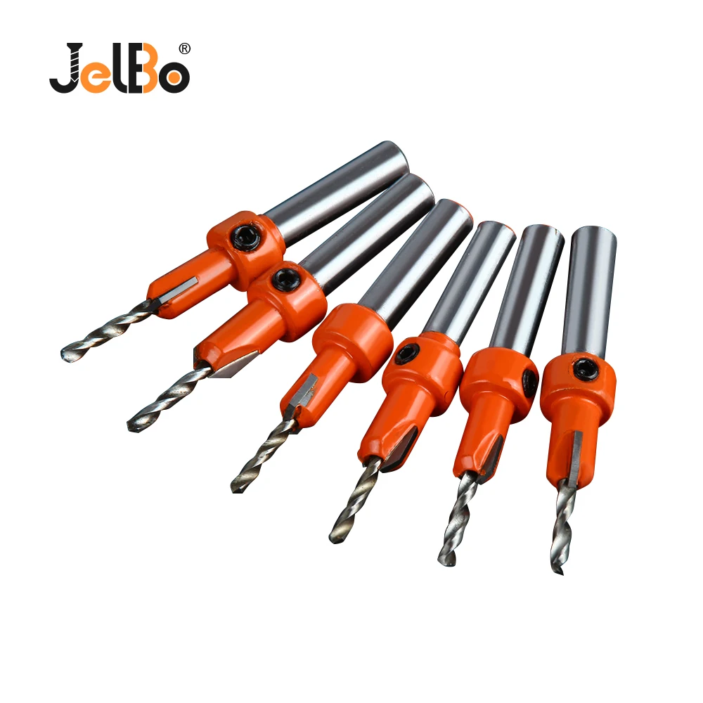JelBo Metal Round Countersink Drill Bit Alloy Screws Cutter Woodworking Electric Tool for Chamfering Wood Hole | Инструменты