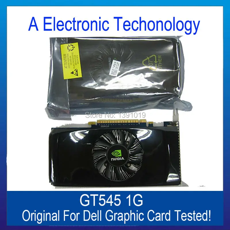  Original Genuine 1GB 1024MB GT545 Graphic Card For DELL NVIDIA Display Video Card GPU Replacement Tested Working 
