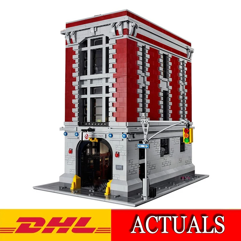 

2017 LEPIN 16001 4695Pcs Ghostbusters Firehouse Headquarters Model Building Kits Blocks Brick Compatible Children Toy Gift 75827