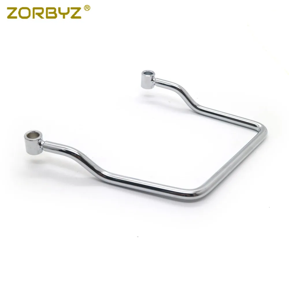 ZORBYZ мотоциклетная хромированная 19 см сумка для седла опорная планка кронштейн