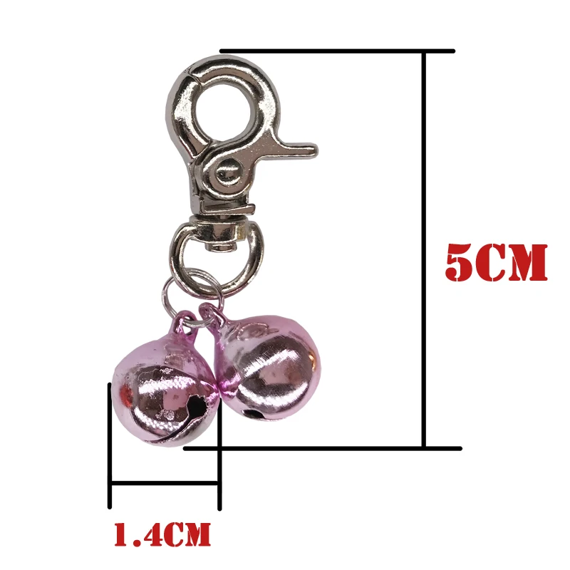 2 шт. никелированные аппаратные средства колокольчики Воротник pet Charm Pet Jewelry кошачий собачий ошейник Воротник с ожерельем с подвесками щенок аксессуары для воротника