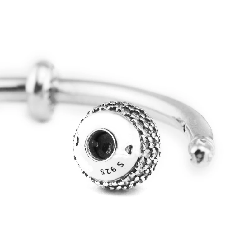 Подлинный 925 пробы серебряный браслет с застежкой, Открытый браслет, браслет для женщин, серебро 925, ювелирное изделие, подарок для влюбленных