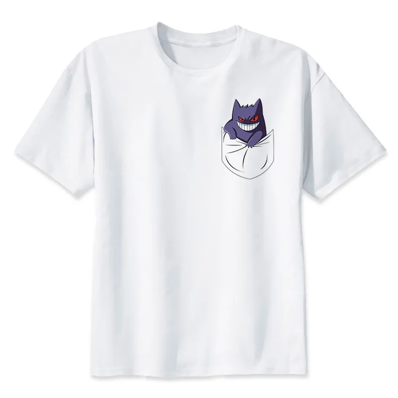 Новая мода Покемон чармандер Пикачу аниме поддельные карманные игры с огнем печатных футболки короткий рукав Футболка - Цвет: 21