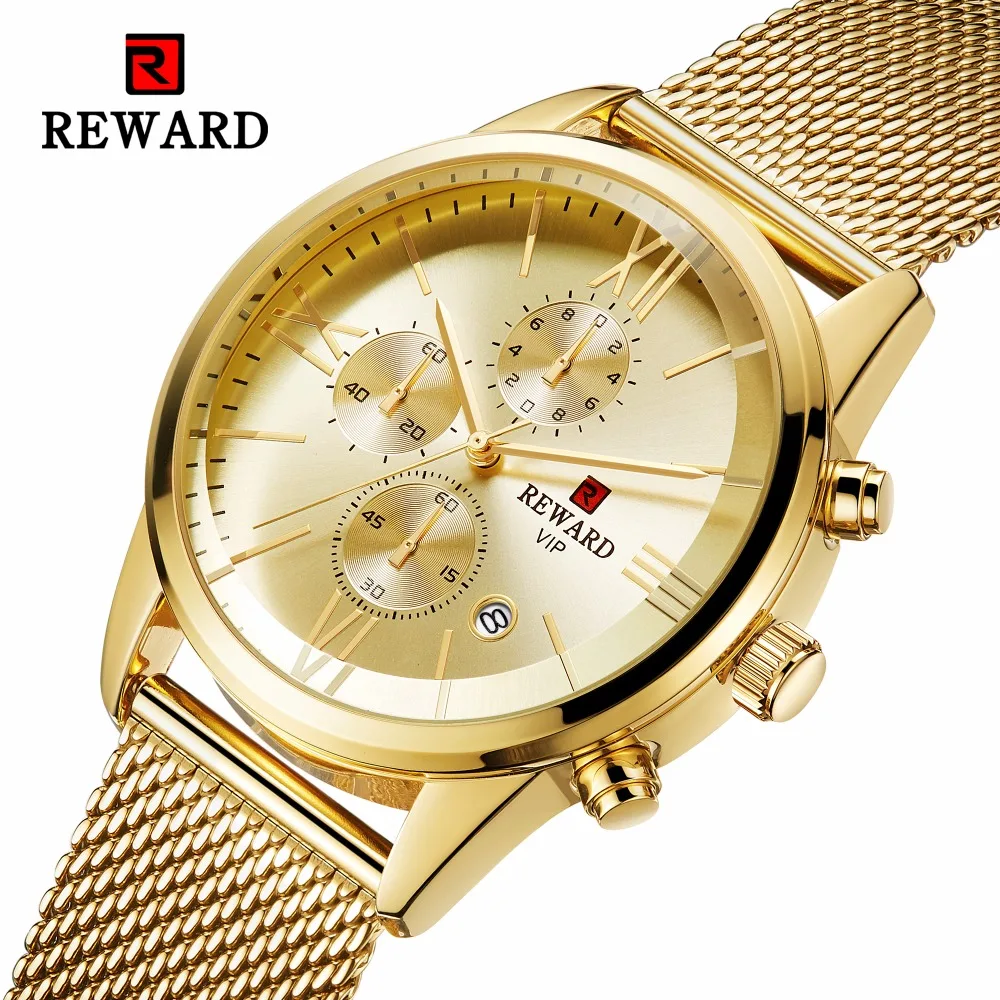 

REWARD Men Watch Chronograph Sport Mens Watches Top Brand Luxury Waterproof Men's Watch Relogio Masculino Fashion Men Clock