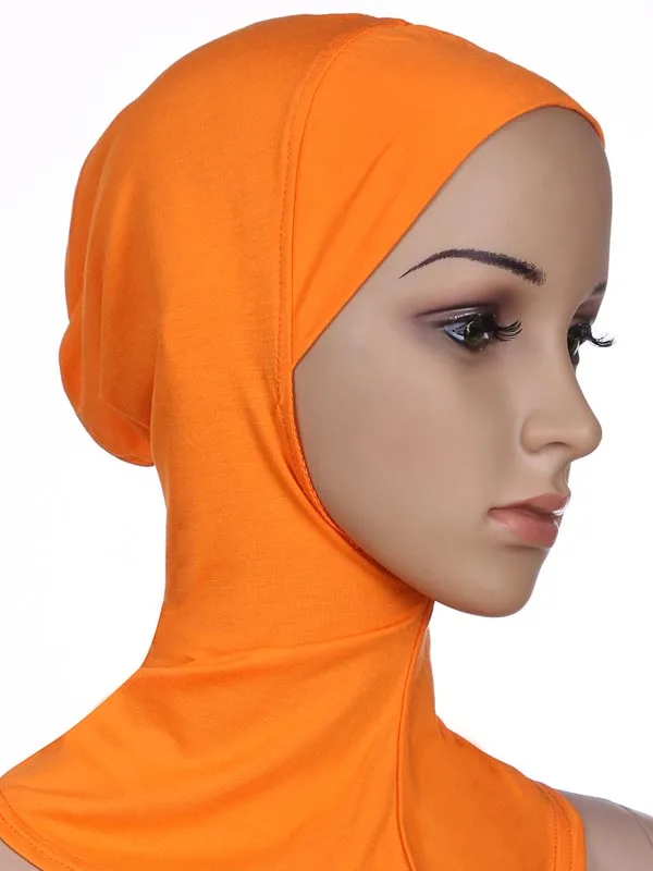 Исламский шарф Модальные простые хиджабы мусульманская молитва и Бурка для женщин хиджаб HM201 - Цвет: orange