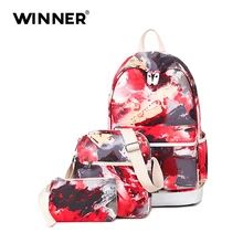 Популярные дважды плечо Bookbags Камуфляж Граффити печати рюкзак высокое Ёмкость 3 psc/набор женщин средней школы студент рюкзак