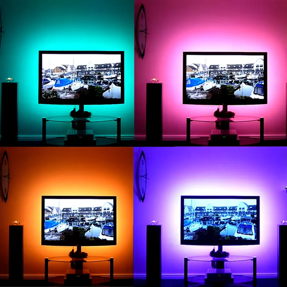 Tiras de Led 5 m tv fundo iluminação Led Strips : Usb Led Strip Rgb