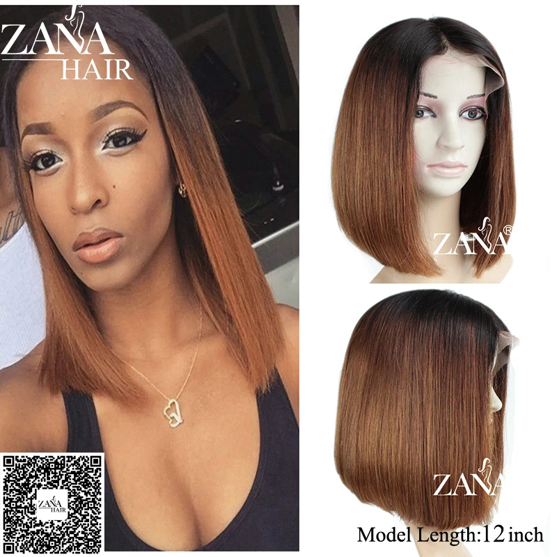 7A Thick Glueless Full Lace Human Hair Wigs Brazilian Virgin Short Bob Wigs Straight Human Hair Lace Front Wigs for Black Women