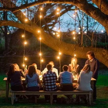

Anpro 220V 6m 20 Led Ball String Light Outdoor Christmas Lights Fairy Light Wedding Garden Party Garland EU Plug