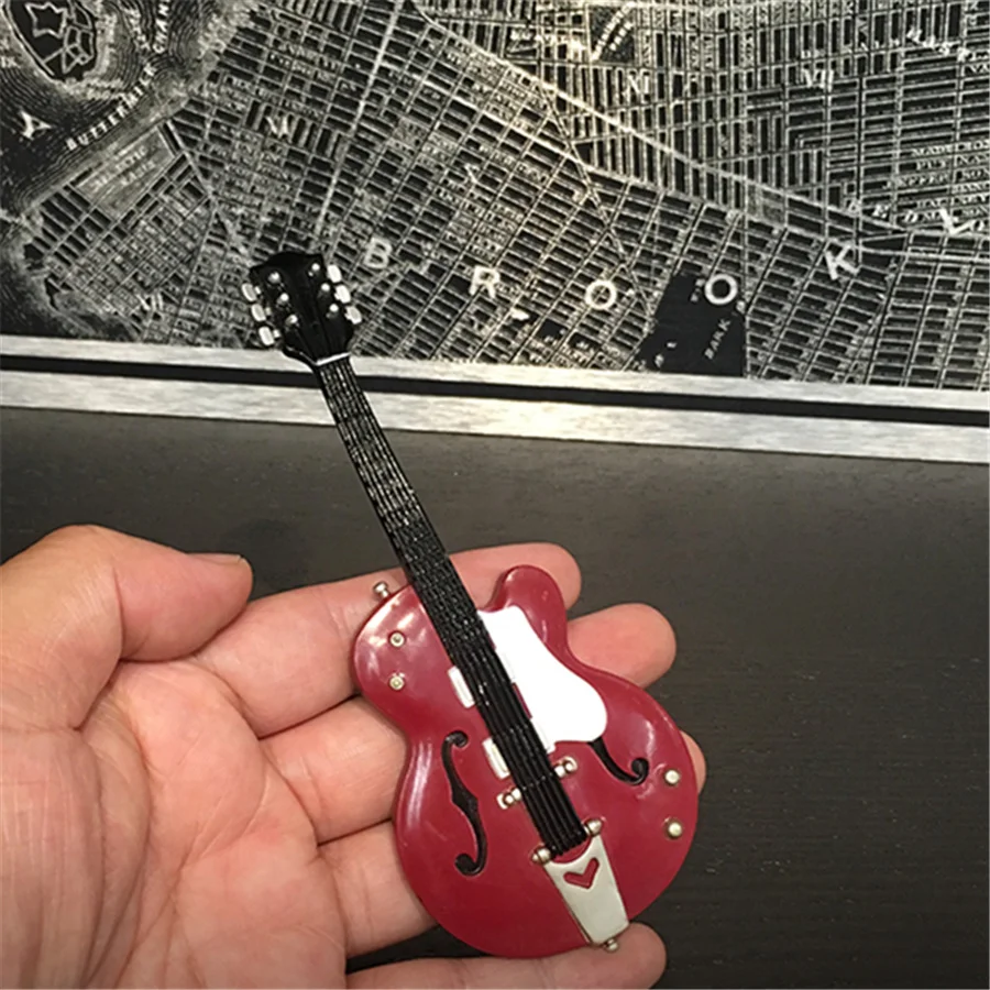 12pcs/lot 12cm artificial Guitar collection figure toys high quality