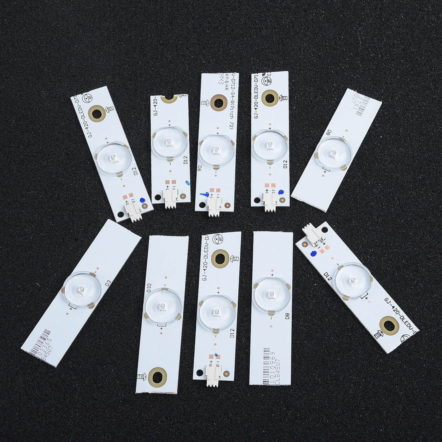

100pc Lamp Beads 3V/ 6 LED with Optical Lens Fliter Strip White Bulbs 32-65 inch Repair Kit Pack of 100 Durable