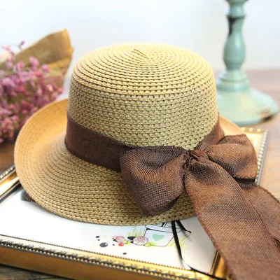BINGYUANHAOXUAN Женская пшеничная Панама летняя соломенная шляпа Новая мода - Цвет: 14