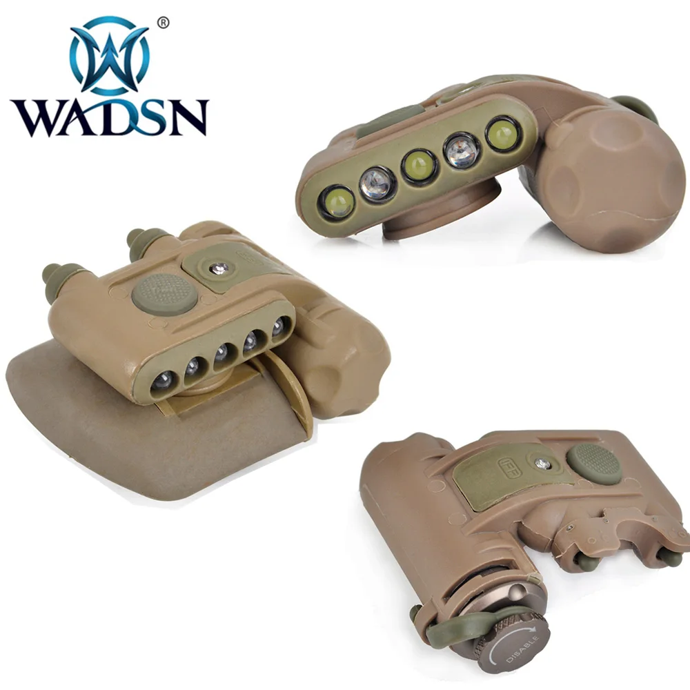 WADSN Airsoft GEN 2 HELMET LIGHT White Red IR Led Gen ii Helmet Tactical Flashlight Softair