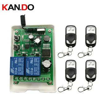 

DC12V 24V 36V 48V 2CH 2CH Radio Controller RF Wireless Relay Remote Control Switch 315 MHZ 433 MHZ Transmitter+ Receiver