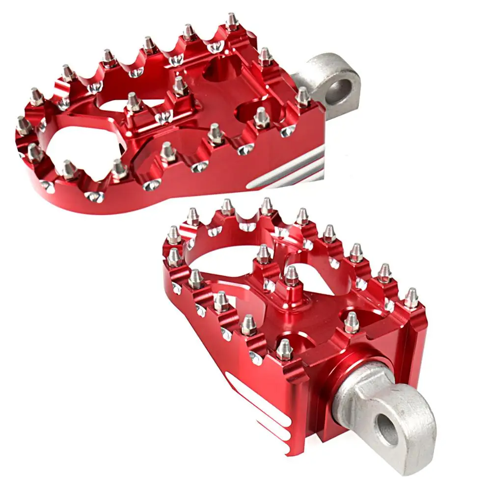 Red Rotating Footpegs Custom Chopper Foot Pegs For Harley Dyna Softail Sportster 883 Touring Street Glide Models