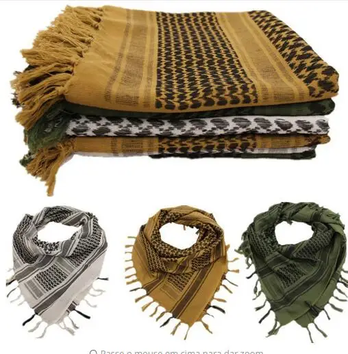 

Hunting Army Military Tactical Keffiyeh Shemagh Desert Arab Scarf Shawl Neck Cover Head Wrap Hiking Airsoft Shooting Accessories