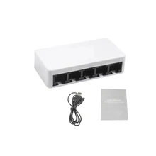 Настольный сетевой переключатель 5 Порты 10/100 Мбит/с Fast Ethernet RJ45 коммутатор сетевой концентратор Auto MDI полный/полудуплекс Поддержка MAC адрес обновления