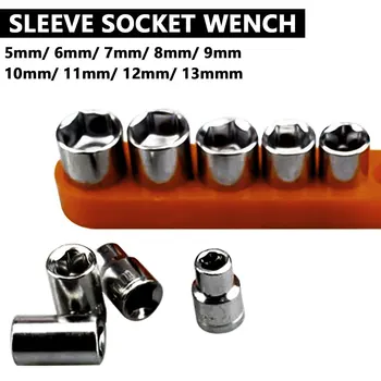

Universal Socket Adapter Set 9pcs /10pcs Hexagon Wrench Head Fix Repair Tool For Home Auto Car Bicycle 5/6/7/8/9/10/11/12/13mm