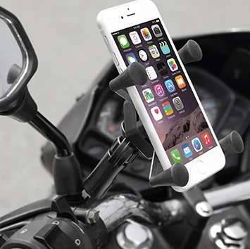 Заряжаемый универсальный металлический мотоциклетный держатель для телефона, зеркало заднего вида, поддержка телефона, держатель для мотоцикла gps, держатель для руля велосипеда