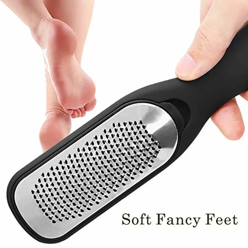 

Stainless Steel Foot File Pedicure Foot Rasp Large Callus Remover Double Side Cuticle Hard Skin Care