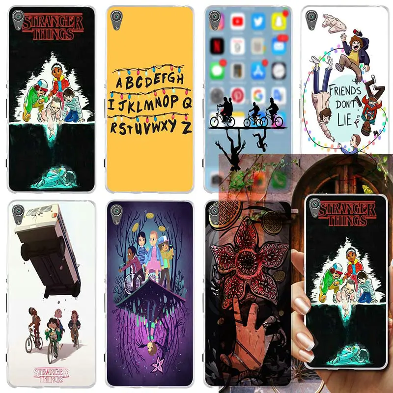 

Soft TPU Mobile Phone Cases for Sony Xperia XA XZ Z Z1 Z2 Z3 Z4 Z5 Compact E3 E5 T3 M2 M4 M5 Shell Coque Cartoon Stranger Things