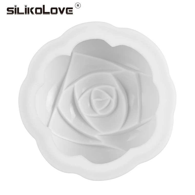 SILIKOLOVE Роза силиконовые формы для торта, силиконовые формы для выпечки инструменты для украшения торта печенья прессформы дизайн форма для выпечки формы для выпечки