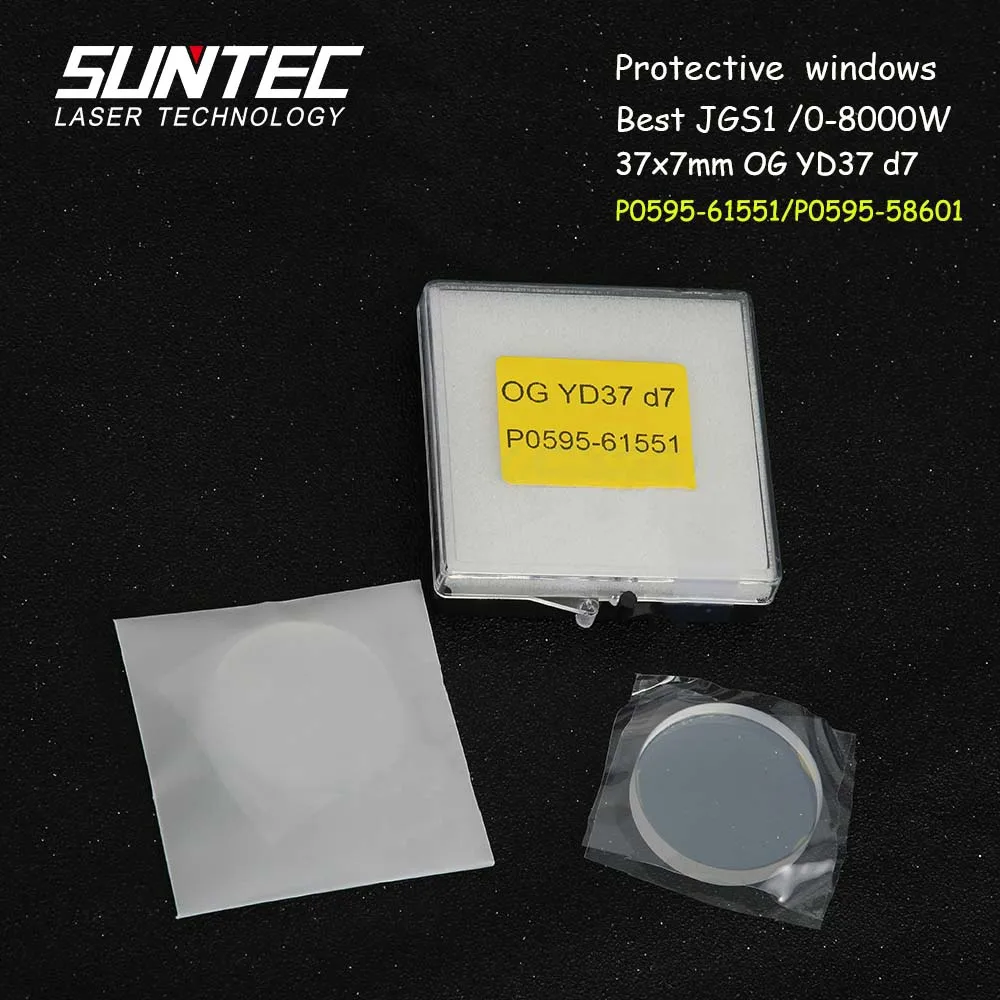 Suntec USA JGS1 волоконные лазерные защитные окна защита зеркальные линзы OG 37*7 мм P0595-61551 для 0-8000 Вт Precitec Procutter Head