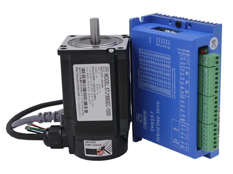 

57J1880EC-1000+2HSS57 Closed-loop step combined packages 2.0N.m Nema 23 Hybird closed loop 2-phase stepper motor driver