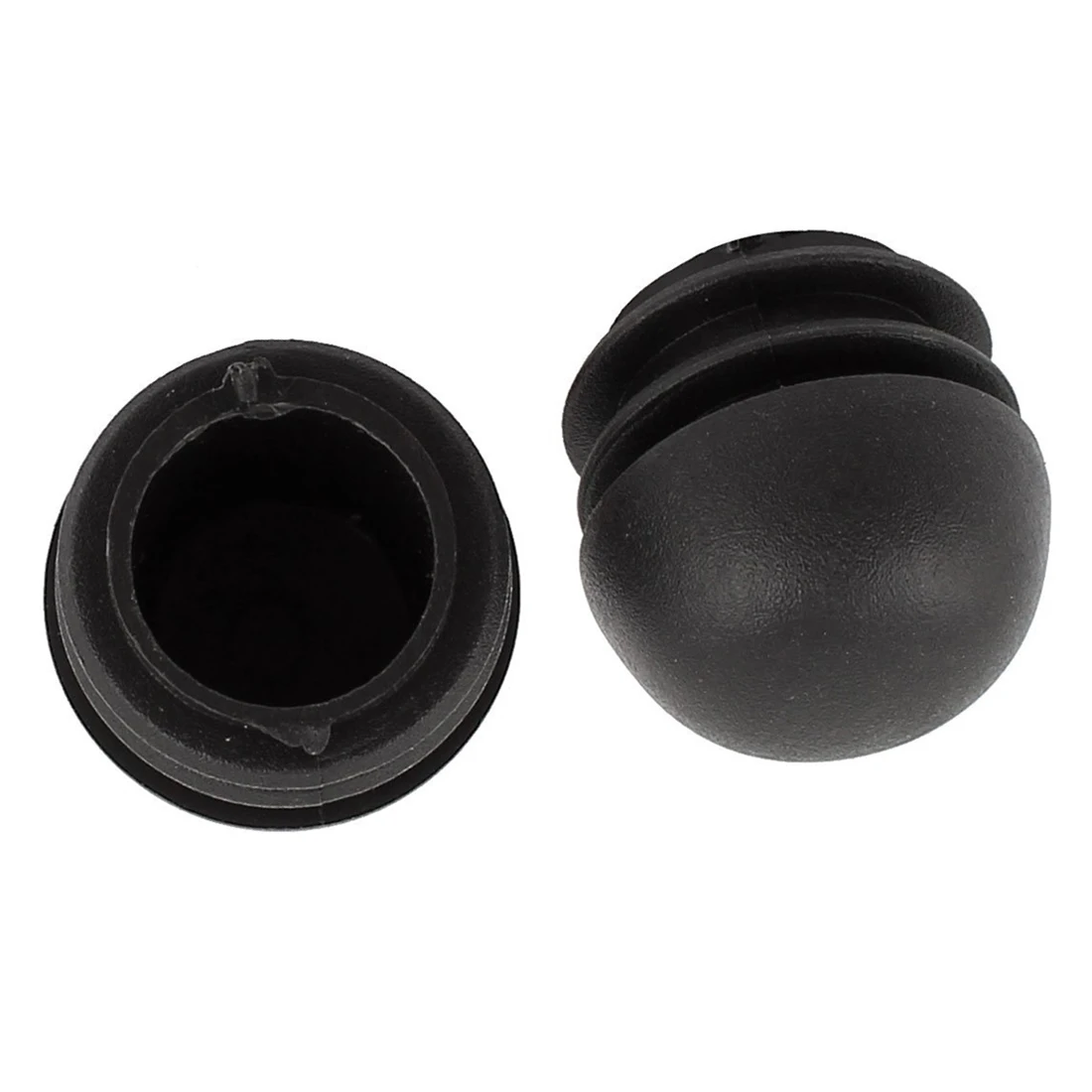 2 шт 25 мм Диаметр пластиковая круглая трубка вставки концевые заглушки крышки черные