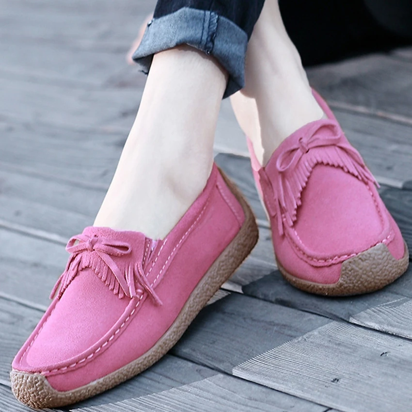 GOGORUNS genuine leather women running shoes outdoor sport travel