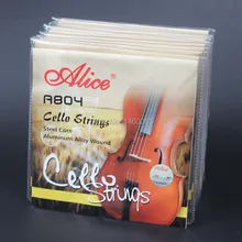 10 Наборы для ухода за кожей Alice a804 Сталь core Алюминий сплава ран Виолончель строки