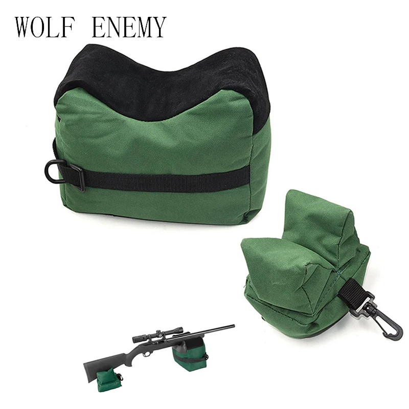 Portable Shooting Rear Gun Rest Bag Set Target Hunting Bench Front & Rear Rifle 