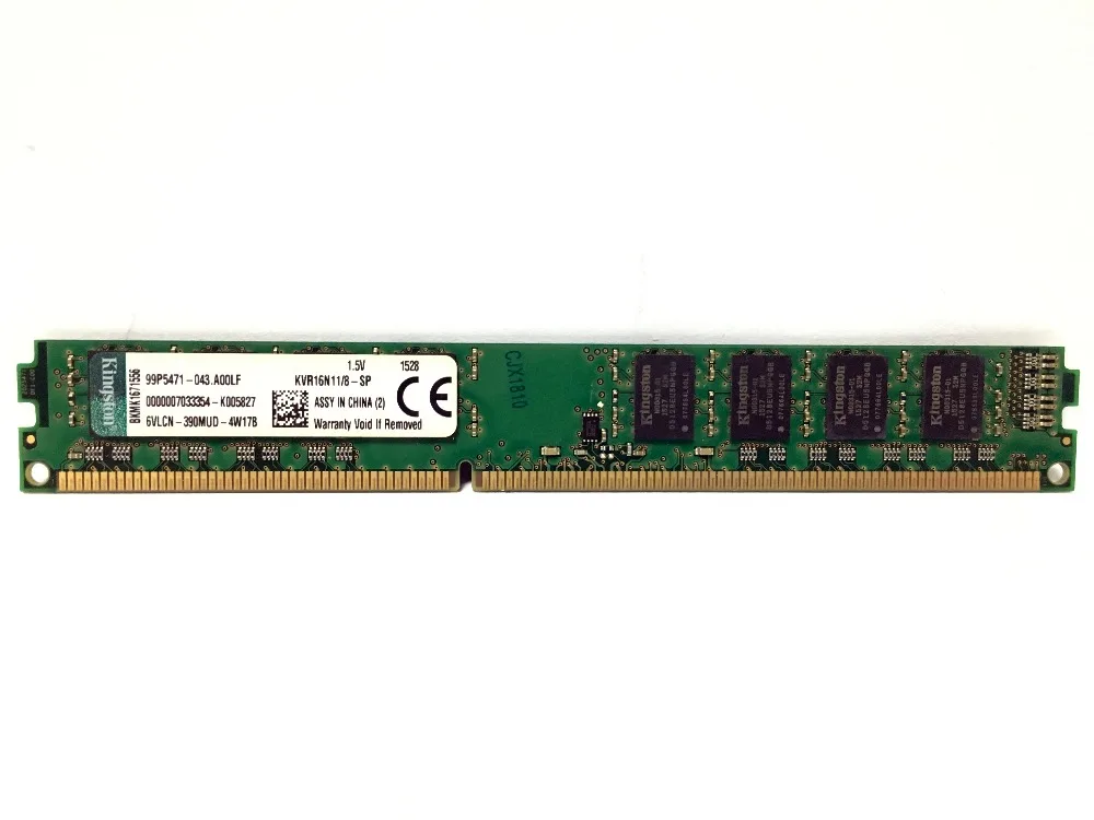 Оперативная память kingston ОЗУ DDR3 2 ГБ 4 PC3 1600 1333 МГц настольная 240pin 8 10600 12800 модуль DIMM