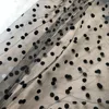Tulle de Style rétro, tissu imprimé à pois noir, voile africain, maille douce, filet pour robe de mariée/chemisier Tutu ► Photo 2/6