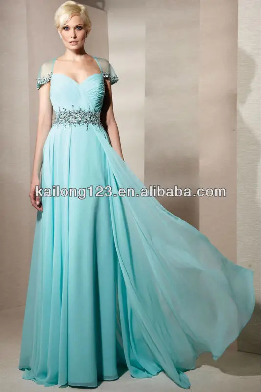 cap sleeve flowy gown