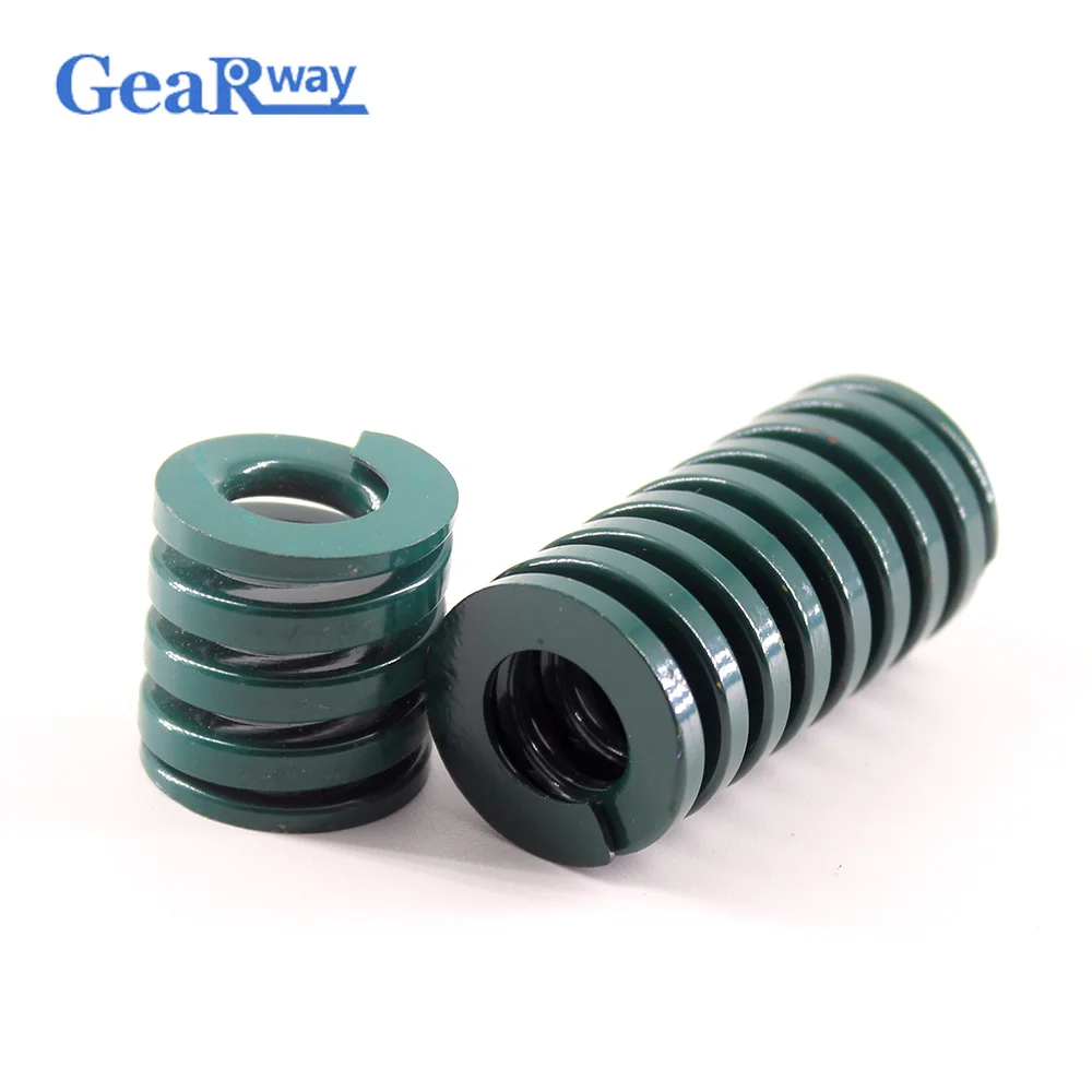 

Gearway Green Die Spring Long 28% Compression Ratio Tubular Section Mould Die Compression Spring TH25x20/25x25/25x50/25x55mm